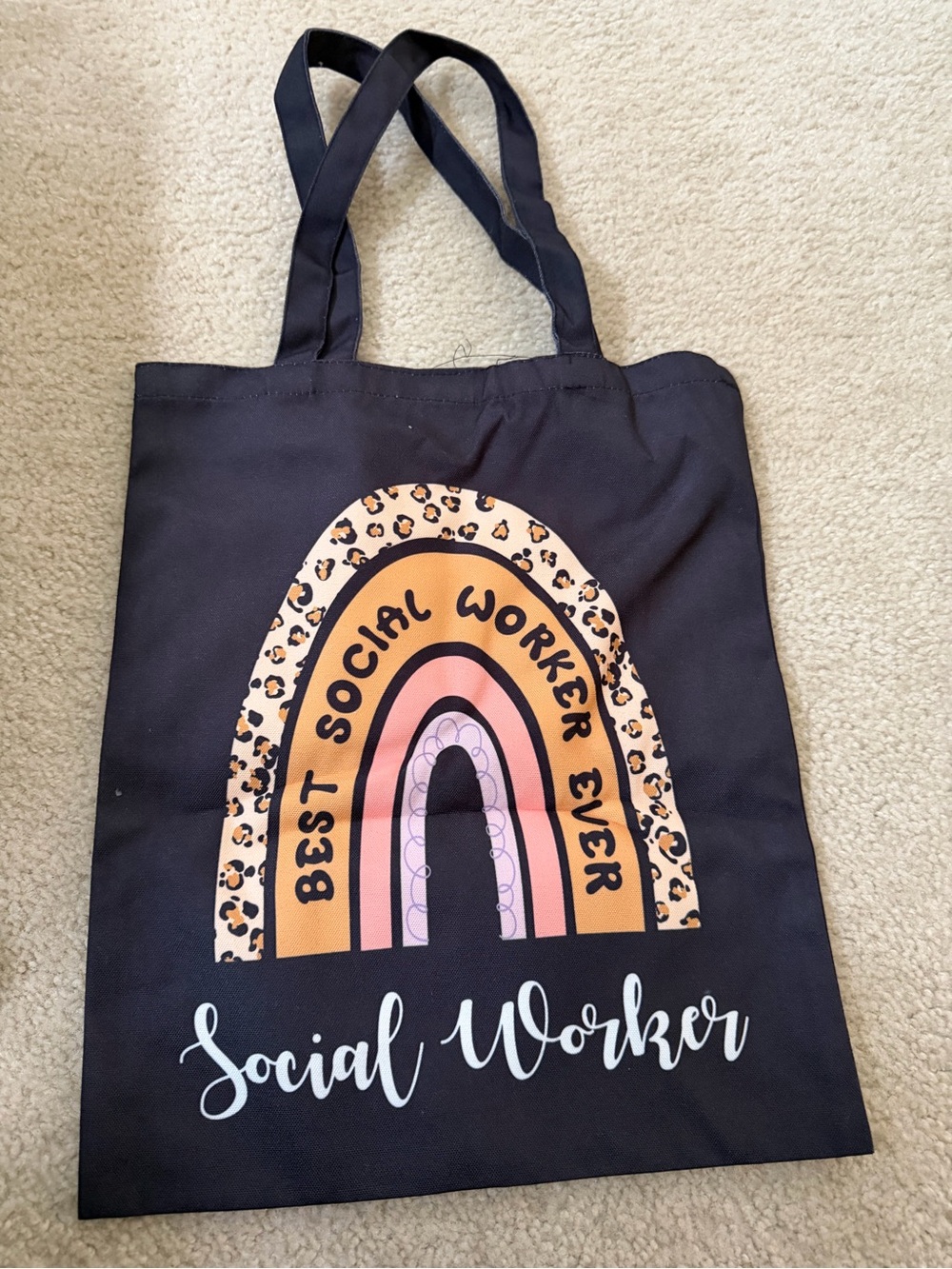 Best Social Worker Black Bag